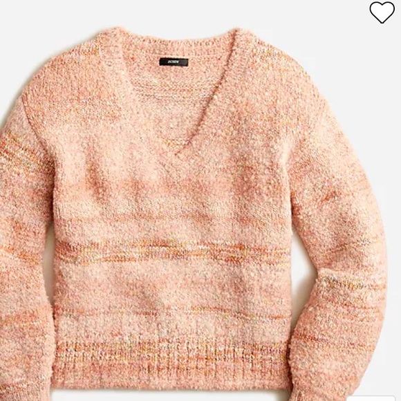 J. Crew Spacedye Puff Sleeve Sweater - Picture 4 of 9